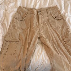 Women's Tan Cargo Jeans